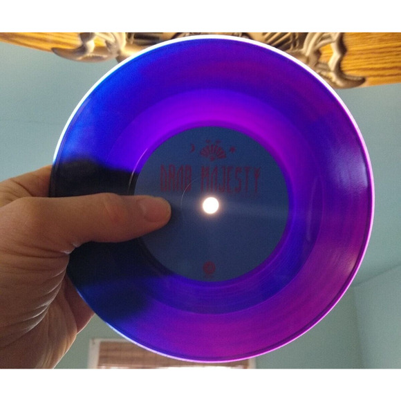 Drab Majesty The Heiress 7" Vinyl Record Post-Punk Limited Edition Purple Blue - Picture 7 of 9